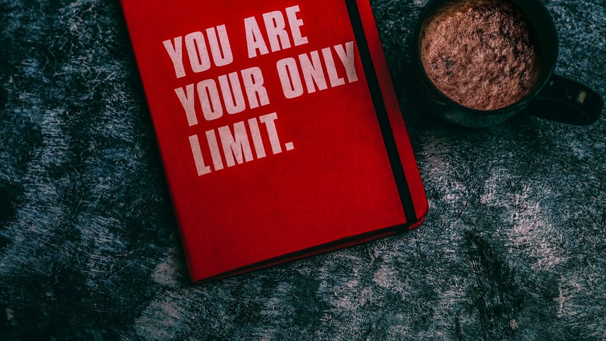 Having coffee while journaling on a moody winter day